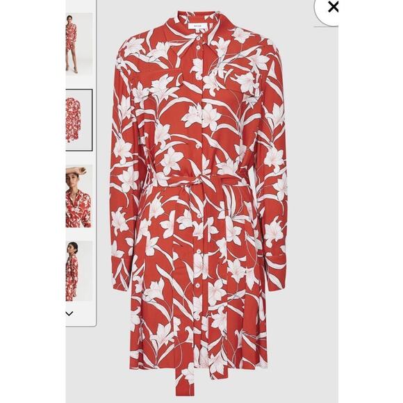 NWTS REISS Tilda Print Shirt Dress / Size-4 - Picture 15 of 16